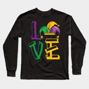 Mardi gras love Long Sleeve T-Shirt